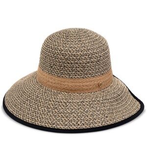 Giani Bernini Women's Open-Back Mixed-Straw Panama Hat - Natural